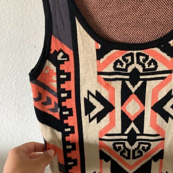 Flying Tomato Aztec Tribal Bodycon Tank Dress size Small - Picture 4 of 5
